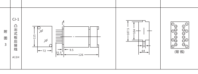 DLS-20雙位置繼電器外形及開孔尺寸圖片2 DLS-20雙位置繼電器外形及開孔尺寸圖片2