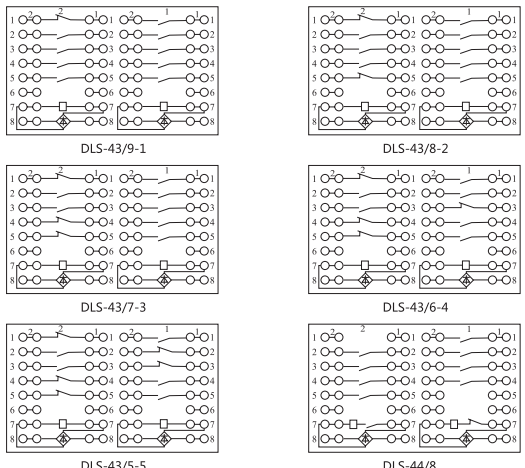 DLS-41/10-2雙位置繼電器內(nèi)部連接線圖片2 DLS-41/10-2雙位置繼電器內(nèi)部連接線圖片2