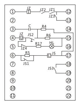 DH-3重合聞裝置內(nèi)部接線(xiàn) DH-3重合聞裝置內(nèi)部接線(xiàn)